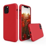 Husa din Silicon Soft compatibila cu iPhone 11 Pro Max, Rosu