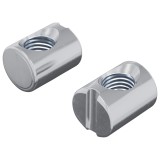 vidaXL Piulițe cilindrice 2 pcs Argintiu M6 x 13 mm Metal 864424