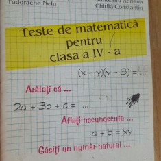 Teste de matematica pentru clasa a 4-a - Crauciuc Maria, Crauciuc Mihai