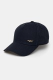 Aeronautica Militare șapcă de baseball din bumbac culoarea albastru marin, neted, HA1122CT2848