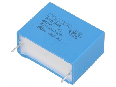 Condensator polipropilenă X1 PHE844 470nF THT &amp;plusmn;20% 27,5mm foto