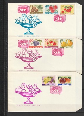 RO - FDC - FRUCTELE - IZVOR DE SANATATE ( LP 568 ) 1963 ( 3 DIN 3 ) foto