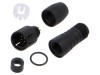 Conector circular 620 60V PIN 8 mufă tată lipire pe cablu 1A