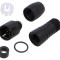 Conector circular 620 60V PIN 8 mufă tată lipire pe cablu 1A