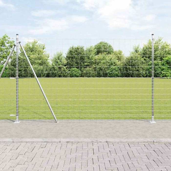 Gard Euro cu 7 Posturi, 1.4x10 m, Oțel Galvanizat
