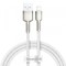 Cablu Date si Incarcare USB-A - Lightning Baseus Cafule Metal Series, 18W, 1m, Alb CALJK-A02