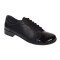 Pantofi dama casual din piele naturala box Negru Lac P53LACN