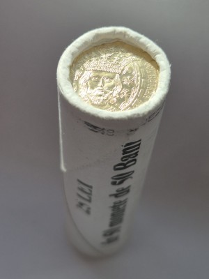 Romania - Fasic (50 monede) 50 bani 2011 - Comemorativa: Mircea cel Batran, KM-260 UNC !!! foto