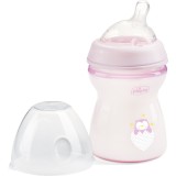 Chicco Natural Feeling Girl biberon pentru sugari 2m+ 250 ml