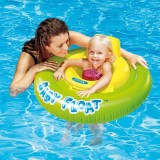 Colac tip scaun gonflabil pentru bebelusi,verde,1-2 ani, Intex