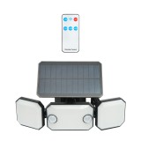 Lampa LED cu panou solar 1.8W/5.5V, baterie 2000mAh, senzor de miscare si telecomanda IP65 Breckner Germany