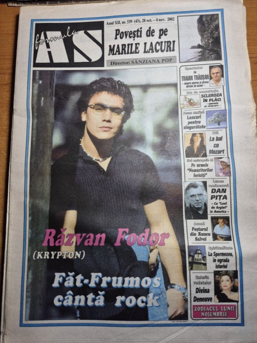 ziarul formula as 28 octombrie - 4 noiembrie 2002 - razvan fodor , dan pita