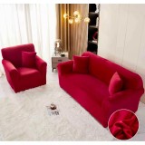 Cumpara ieftin Set Huse Canapea 311 Catifea, Bordo - JO885