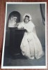 QW18 62 - Fotografie foarte veche - fetita la icoana - an 1941, Alb-Negru, Europa, Portrete