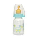 Biberon Family PP cu tetina anti-colici din latex natural, 125 ml, 0-6 luni, debit redus (S), nip 35004 Children SafetyCare