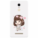Husa silicon pentru Xiaomi Remdi Note 3, Happy Girl