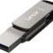 Lexar JumpDrive Dual Drive D400 Type-C/Type-C &amp; Type-A, up to 130MB/s read (USB 3.1) 256GB