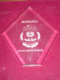 D16 15 - Placheta - tematica militara - armata romana - statul major general