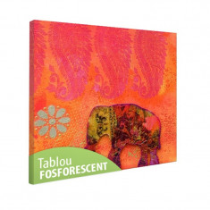 Tablou fosforescent Elefant Feng Shui foto