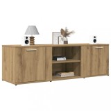 Gossi dulap tv stejar artizanal 120x34x37 cm lemn prelucrat