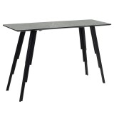Cumpara ieftin Consolă Lifo, Gri inchis ciment-negru, 120x40x75 cm