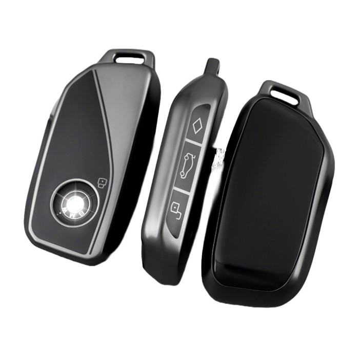 Husa Cheie Bmw, 2023, G70, G09, Tpu, Gri Inchis