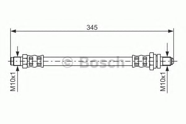 Conducta / cablu frana FORD FIESTA IV (JA, JB) (1995 - 2002) BOSCH 1 987 476 447