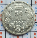 Serbia 50 para 1904 argint - Petar I - km 24 - A011, Europa