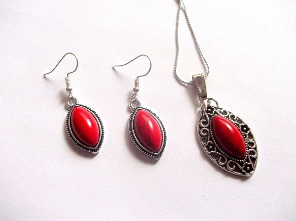 set howlite rosu 41438