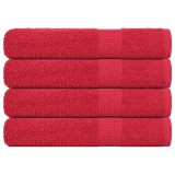 Cumpara ieftin Prosoape pentru sauna 4 buc Rosu 80x200 cm 360 g/m&sup2; 100% bumbac