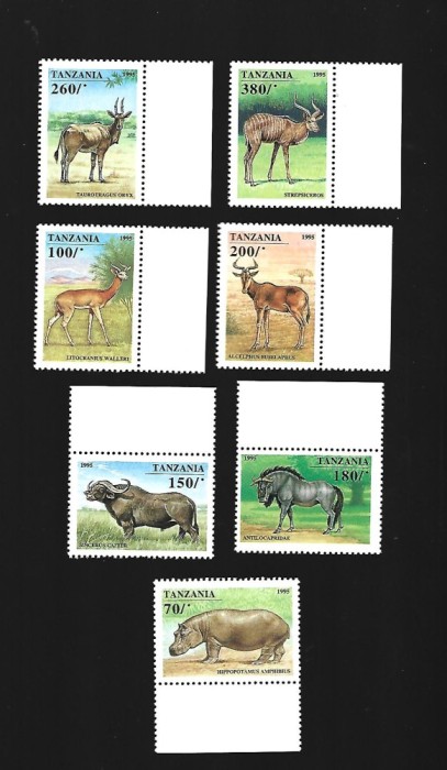 tanzania animale mnh