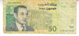 M1 - Bancnota foarte veche - Maroc - 50 dirhams - 2002