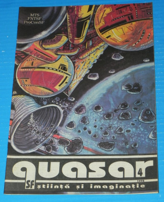 Revista sf Quasar nr 4 1992 science fiction foto