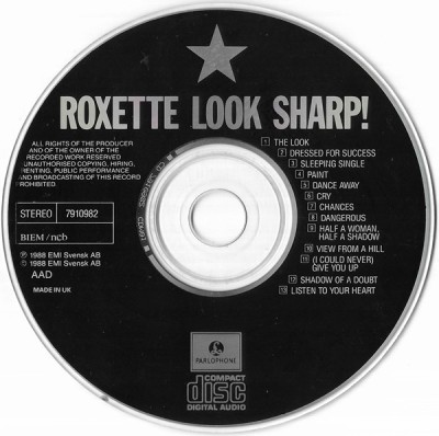 Roxette - Look Sharp!, CD foto
