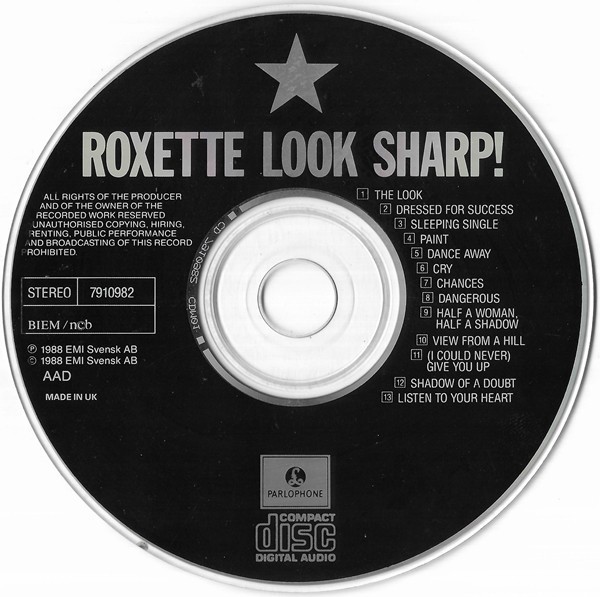 Roxette - Look Sharp!, CD