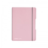 Caiet my.book flex A5, 40 file, patratele, roz translucid