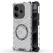 Husa transparenta Xiaomi Redmi Note 14 4G (Regional) Techsuit HoneyComb Shield MagSafe, alb