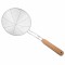 Paleta perforata metalica Pufo de bucatarie, cu maner din lemn, 39 x 14 cm