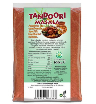 Tandoori Masala Herbavit 100gr foto