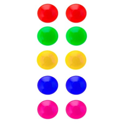Set 10 magneti colorati pentru tabla magnetica, Springos, diametru 30 mm, Multicolor foto