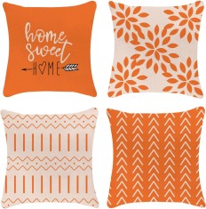 Huse de perna YLL 18x18, Huse de perna pentru canapea, Huse de perna decorative pentru exterior, set de 4 pentru canapea extensibila ?i ma?ina 18x18 i foto