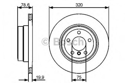 Disc frana BMW X5 (F15, F85) (2013 - 2016) BOSCH 0 986 479 442 foto