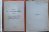 I. Petrovici, Studii istorico - filosofice, serie noua, Casa Scoalelor, Bucurersti, 1943