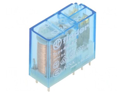 Releu electromagnetic DPDT 24VDC 15A foto
