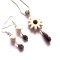 set cu howlite alb si Jad presat 38924