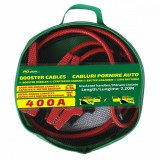 Cabluri Pornire Auto RoGroup 400A, 2.2m, Cleme Crocodil, Geanta Transport, Rosu/Negru