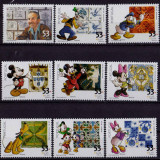 Portugalia 2001 &quot; Centenarul nasterii Walt Disney&quot; , serie , tiraj 120.000 , MNH