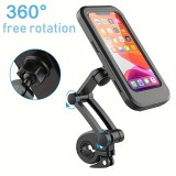 Cumpara ieftin Suport Universal Impermeabil pentru Telefon pentru Motocicleta, Bicicleta, Scuter, Material ABS, Suport GPS rotativ 360&deg;, suport reglabil pentru telef