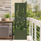 Cumpara ieftin Ghiveci de Grădină cu Panou Decorativ Olivengr&oslash;nn 50 x 140 cm