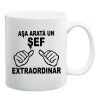 Cana alba personalizata &quot; Sef Extraordinar &quot;, INOVATIX&reg;. 330ml, Oem